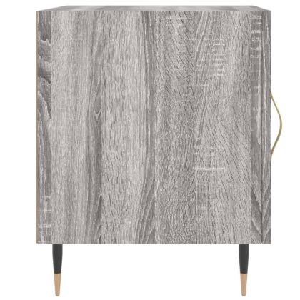 Нощни шкафчета, 2 бр, сив сонома, 40x40x50 см, инженерно дърво