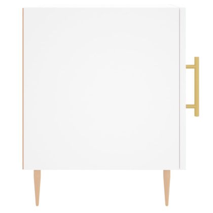 Нощни шкафчета 2 бр бели 40x40x50 см инженерно дърво