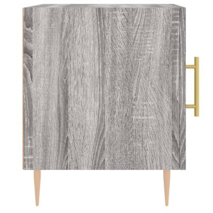 Нощно шкафче, сив сонома, 40x40x50 см, инженерно дърво