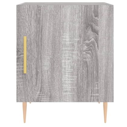Нощни шкафчета, 2 бр, сив сонома, 40x40x50 см, инженерно дърво