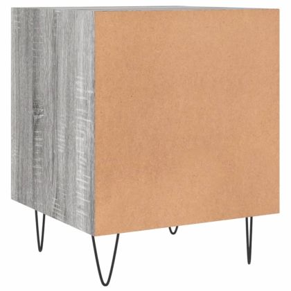 Нощно шкафче, сив сонома, 40x40x50 см, инженерно дърво