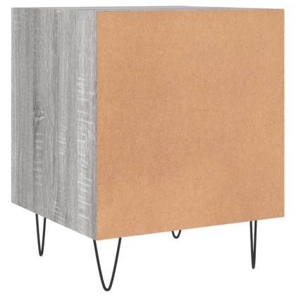 Нощни шкафчета, 2 бр, сив сонома, 40x40x50 см, инженерно дърво