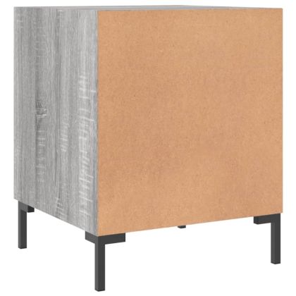 Нощни шкафчета, 2 бр, сив сонома, 40x40x50 см, инженерно дърво