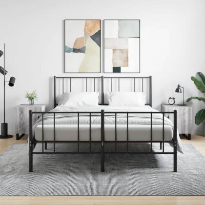 Нощни шкафчета, 2 бр, сив сонома, 40x40x50 см, инженерно дърво