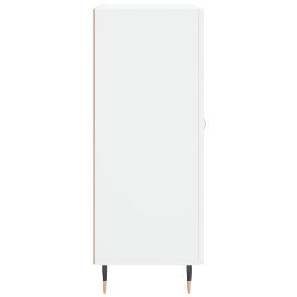 Сайдборд, бял, 69,5x34x90 см, инженерно дърво