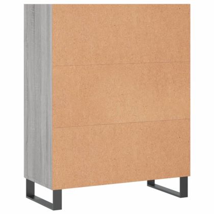 Шкаф с рафтове, сив сонома, 69,5x32,5x90 см, инженерно дърво