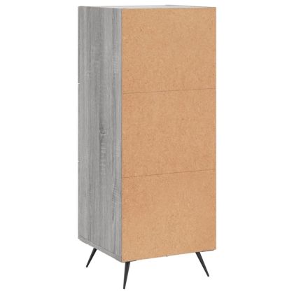 Сайдборд, сив сонома, 34,5x34x90 см, инженерно дърво