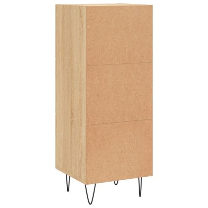 Сайдборд, дъб сонома, 34,5x34x90 см, инженерно дърво