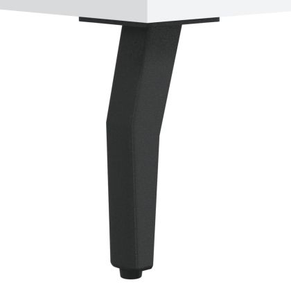 ТВ шкаф, бял, 102x36x50 см, инженерно дърво