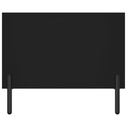 Маса за кафе, черна, 102x50x40 см, инженерно дърво