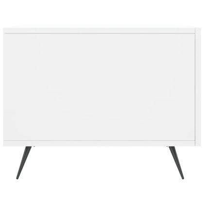 Кафе маса, бяла, 50x50x40 см, инженерно дърво