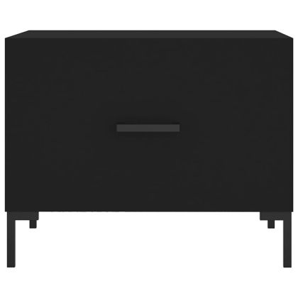 Кафе маса, черна, 50x50x40 см, инженерно дърво