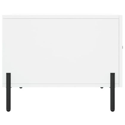 Кафе маса, бяла, 50x50x40 см, инженерно дърво