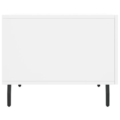 Кафе маса, бяла, 50x50x40 см, инженерно дърво