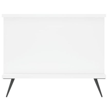 Кафе маса, бяла, 90x50x40 см, инженерно дърво