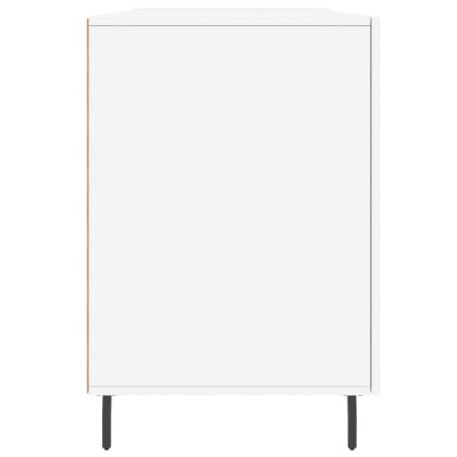 Бюро, бяло, 140x50x75 см, инженерно дърво