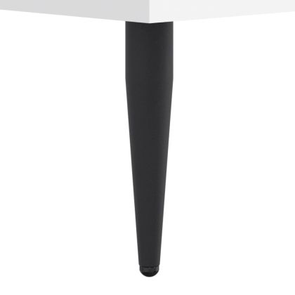 Шкаф за обувки, бял, 60x35x105 см, инженерно дърво