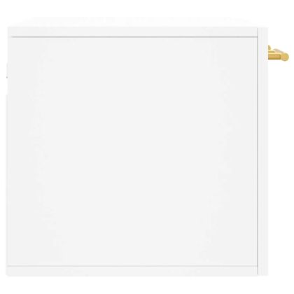 Стенен шкаф, бял, 60x36,5x35 см, инженерно дърво