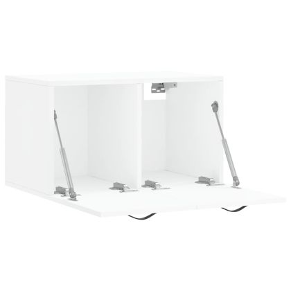 Стенен шкаф, бял, 60x36,5x35 см, инженерно дърво