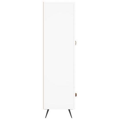 Висок шкаф, бял, 69,5x31x115 см, инженерно дърво