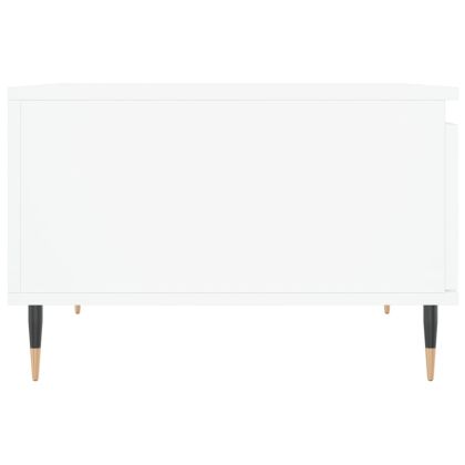 Кафе маса, бяла, 55x55x36,5 см, инженерно дърво