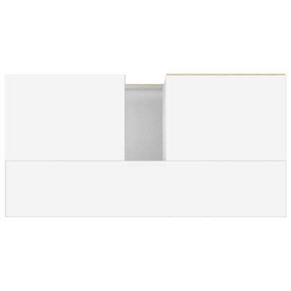 Шкаф за баня, бял, 65x33x60 см, инженерно дърво