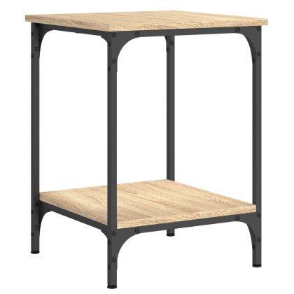 Кафе маса, дъб сонома, 40x40x55 см, инженерно дърво