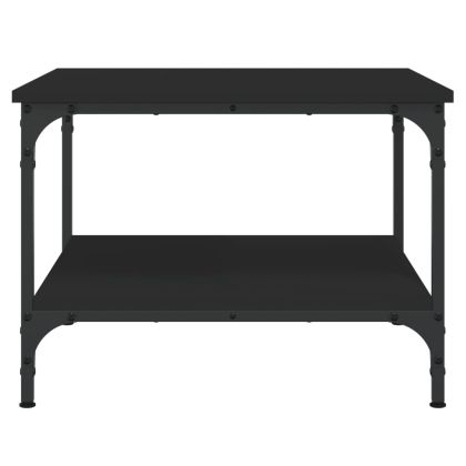 Кафе маса, черна, 55x55x40 см, инженерно дърво