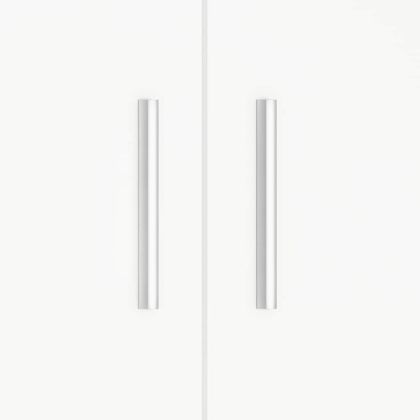 Поставка за аквариум, бяла, 81x36x73 см, инженерно дърво