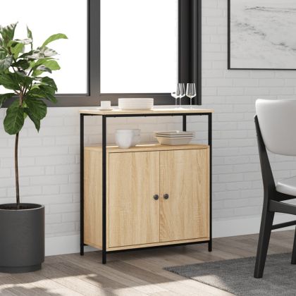 Бюфет, дъб сонома, 70x30x80 см, инженерно дърво