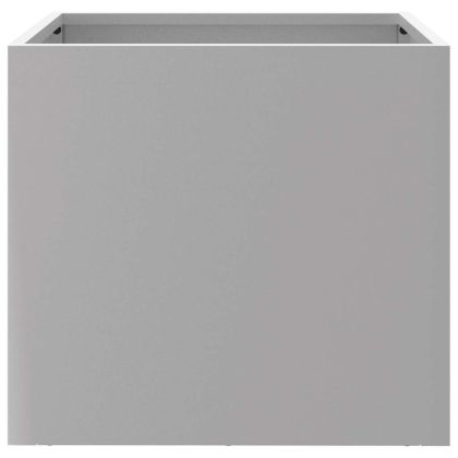 Кашпи, 2 бр, сребристи, 32x30x29 см, поцинкована стомана