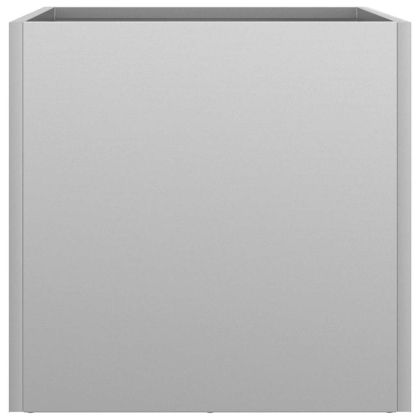 Кашпи, 2 бр, сребристи, 32x30x29 см, поцинкована стомана