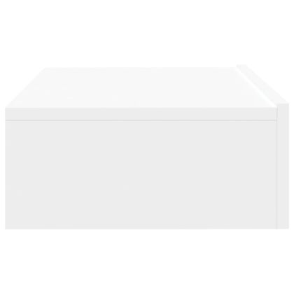 ТВ шкаф с LED осветление, бял, 60x35x15,5 см