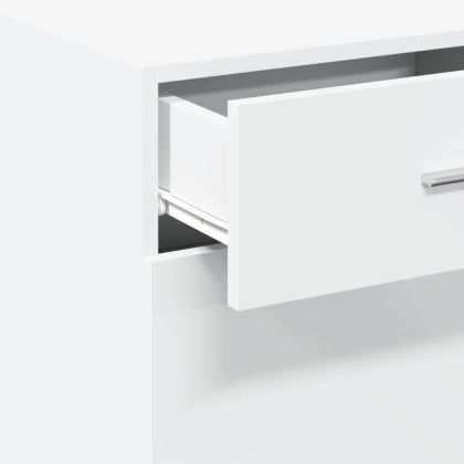 Бюфет, бял, 50x42,5x93 см, инженерно дърво