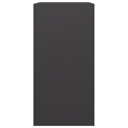 Стойка за дърва, черна, 60x40x80 см, стомана