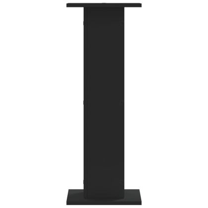 Стойки за тонколони 2 бр черни 30x30x80 см инженерно дърво