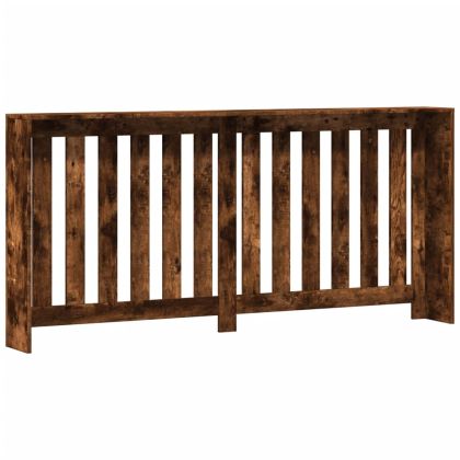 Капак за радиатор, опушен дъб, 175x20x82 см, инженерно дърво