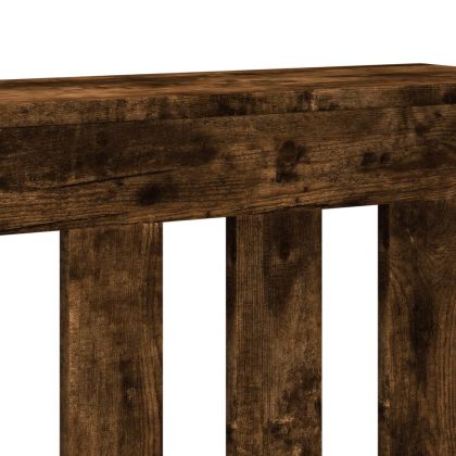 Капак за радиатор, опушен дъб, 175x20x82 см, инженерно дърво