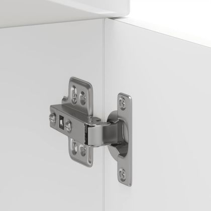 Кухненски шкаф, "Kalmar", бял гланц, инженерно дърво