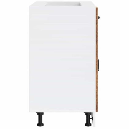 Кухненски шкаф Lucca, старо дърво, инженерно дърво