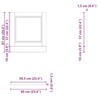 Панел за съдомиялна машина, Porto, бял гланц, инженерно дърво