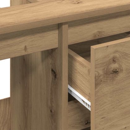 Шкаф за мивка, дъб артизан, 65x33x60 см, инженерно дърво