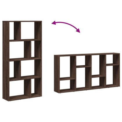 Библиотека, кафяв дъб, 60x20x120 см, инженерно дърво