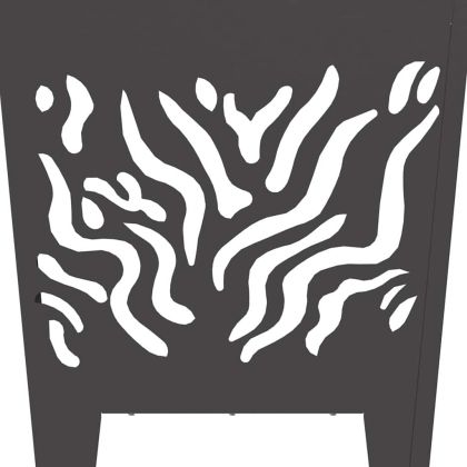 Огнище Черно 40 x 40 x 40 cm Стомана