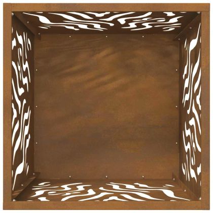 Огнище Кафяво 40 x 40 x 40 cm Стомана