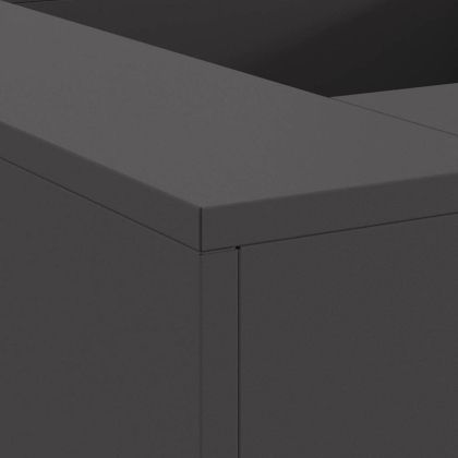 Огнище Черно 80 x 80 x 40 cm Студено валцована стомана