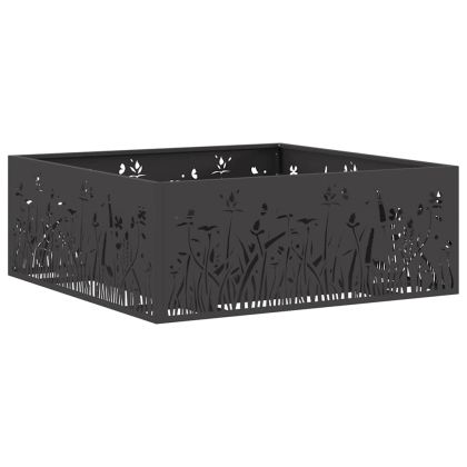 Огнище Черно 80 x 80 x 30 cm Стомана