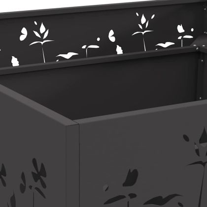 Огнище Черно 80 x 80 x 30 cm Стомана