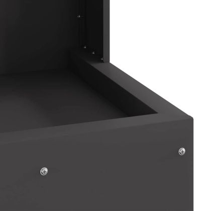 Огнище Черно 35 x 35 x 100 см Стомана