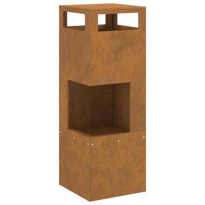 Огнище Кафяво 35 x 35 x 100 см Стомана